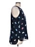 Gap Outlet 100% Recycled Polyester Blue Sleeveless Blouse Size L - photo 4