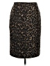 Talbots Animal Print Brown Formal Skirt Size 4 - photo 1