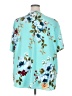 Your Style 100% Polyester Floral Teal Short Sleeve Blouse Size 3XL - photo 2