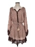 Olivaceous Paisley Brown Casual Dress Size S - photo 1