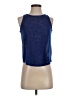 Color Thread 100% Polyester Blue Sleeveless T-Shirt Size S - photo 1