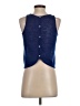 Color Thread 100% Polyester Blue Sleeveless T-Shirt Size S - photo 2