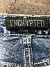 Encrypted Graphic Silver Jeans Size 18 - photo 3