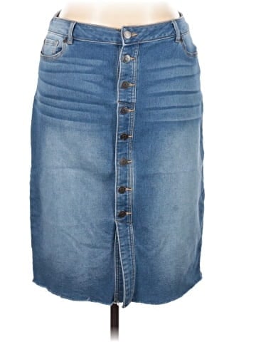 C established 1946 Denim Skirt (view 1)
