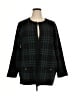 Anne Klein Plaid Black Cardigan Size XL - photo 1