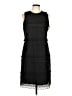 J. McLaughlin 100% Polyester Black Cocktail Dress Size 10 - photo 1