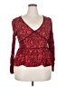 Knox Rose Red Long Sleeve Blouse Size XXL - photo 1