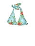 Unbranded Floral Blue Swimsuit Top Size M - photo 1