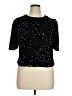 NANETTE Nanette Lepore Black Short Sleeve Top Size XL - photo 1