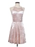 Charming Charlie 100% Polyester Metallic Silver Cocktail Dress Size S - photo 1