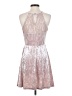 Charming Charlie 100% Polyester Metallic Silver Cocktail Dress Size S - photo 2