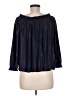 Banana Republic 100% Polyester Blue 3/4 Sleeve Blouse Size M - photo 2