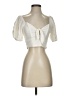 Altar'd State Ivory Short Sleeve Blouse Size S - photo 1