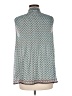 Max Studio 100% Polyester Teal Sleeveless Blouse Size M - photo 2