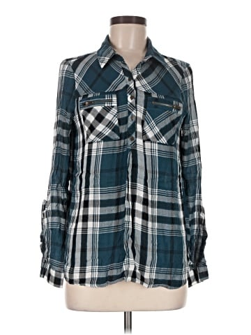 My Michelle Long Sleeve Button-Down Shirt (view 1)