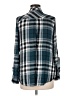My Michelle Plaid Teal Long Sleeve Button-Down Shirt Size M - photo 2