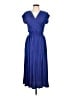 DKNY 100% Polyester Blue Cocktail Dress Size 10 - photo 1