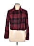 Lularoe 100% Cotton Plaid Burgundy Jacket Size XL - photo 1