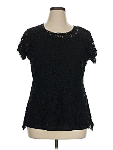 Isaac Mizrahi LIVE! Short Sleeve Blouse (view 1)