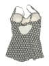 Merona Tweed Gray One Piece Swimsuit Size M - photo 2