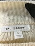 Blu Pepper Stripes Ivory Turtleneck Sweater Size L - photo 4