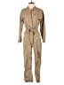 Alex Mill Chevron-herringbone Tan Jumpsuit Size S - photo 1