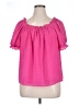 CeCe 100% Polyester Pink Short Sleeve Blouse Size 1X - photo 1