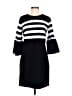 MICHAEL Michael Kors Stripes Black Casual Dress Size M - photo 1