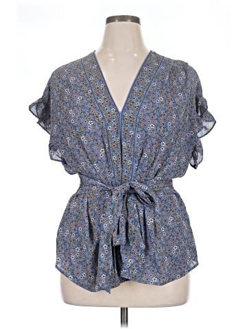 Max Studio Short Sleeve Blouse (view 1)