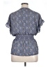 Max Studio 100% Polyester Blue Short Sleeve Blouse Size 1X - photo 2