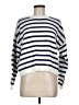 Aqua 100% Cotton Stripes White Pullover Sweater Size M - photo 1