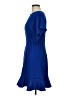 Donna Morgan Solid Blue Casual Dress Size 6 - photo 5