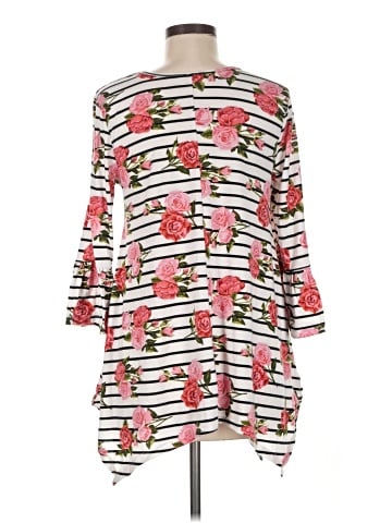 Bobbie Brooks 3/4 Sleeve T-Shirt (view 2)