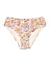 Unbranded 100% Polyester Floral Ivory Swimsuit Bottoms Size M - photo 1
