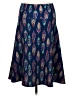 Lularoe Paisley Blue Casual Skirt Size M - photo 2