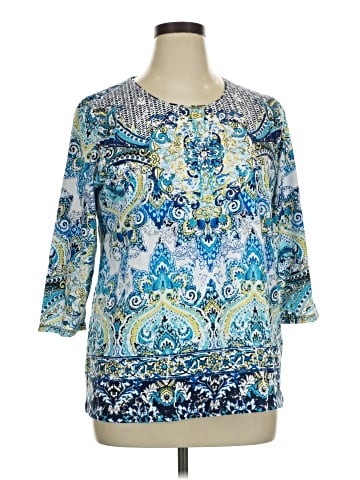 Allison Daley 3/4 Sleeve Blouse (view 1)