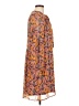 Signature Studio 100% Polyester Print Orange Casual Dress Size L - photo 4