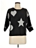Philosophy Republic Clothing Stars Gray Black Pullover Sweater Size M - photo 1