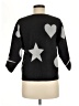 Philosophy Republic Clothing Stars Gray Black Pullover Sweater Size M - photo 2