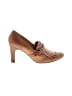 Max Mara 100% Leather Brown Heels Size EU 37 1/2 - photo 1