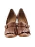 Max Mara 100% Leather Brown Heels Size EU 37 1/2 - photo 2