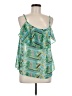 Tulle 100% Polyester Green Sleeveless Blouse Size M - photo 1