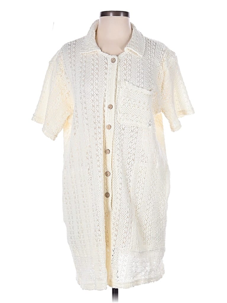Pre-owned Fp Beach Casual Dress In Ivory