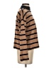 Ann Taylor 100% Cotton Stripes Brown Turtleneck Sweater Size S - photo 4