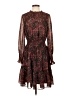 Taylor 100% Polyester Paisley Burgundy Cocktail Dress Size XS (estimated) - photo 1
