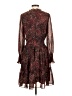 Taylor 100% Polyester Paisley Burgundy Cocktail Dress Size XS (estimated) - photo 2