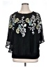 Alfani 100% Nylon Black 3/4 Sleeve Blouse Size 1X - photo 1