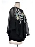 Alfani 100% Nylon Black 3/4 Sleeve Blouse Size 1X - photo 4