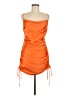 Zara 100% Polyester Orange Cocktail Dress Size M - photo 1