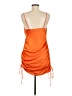 Zara 100% Polyester Orange Cocktail Dress Size M - photo 2